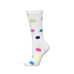 Boot Doctor Women's Smiley Crew Socks STYLE 0421505