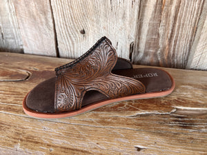 Roper Women's Tooled Leather Sandal STYLE 21-0607-3732