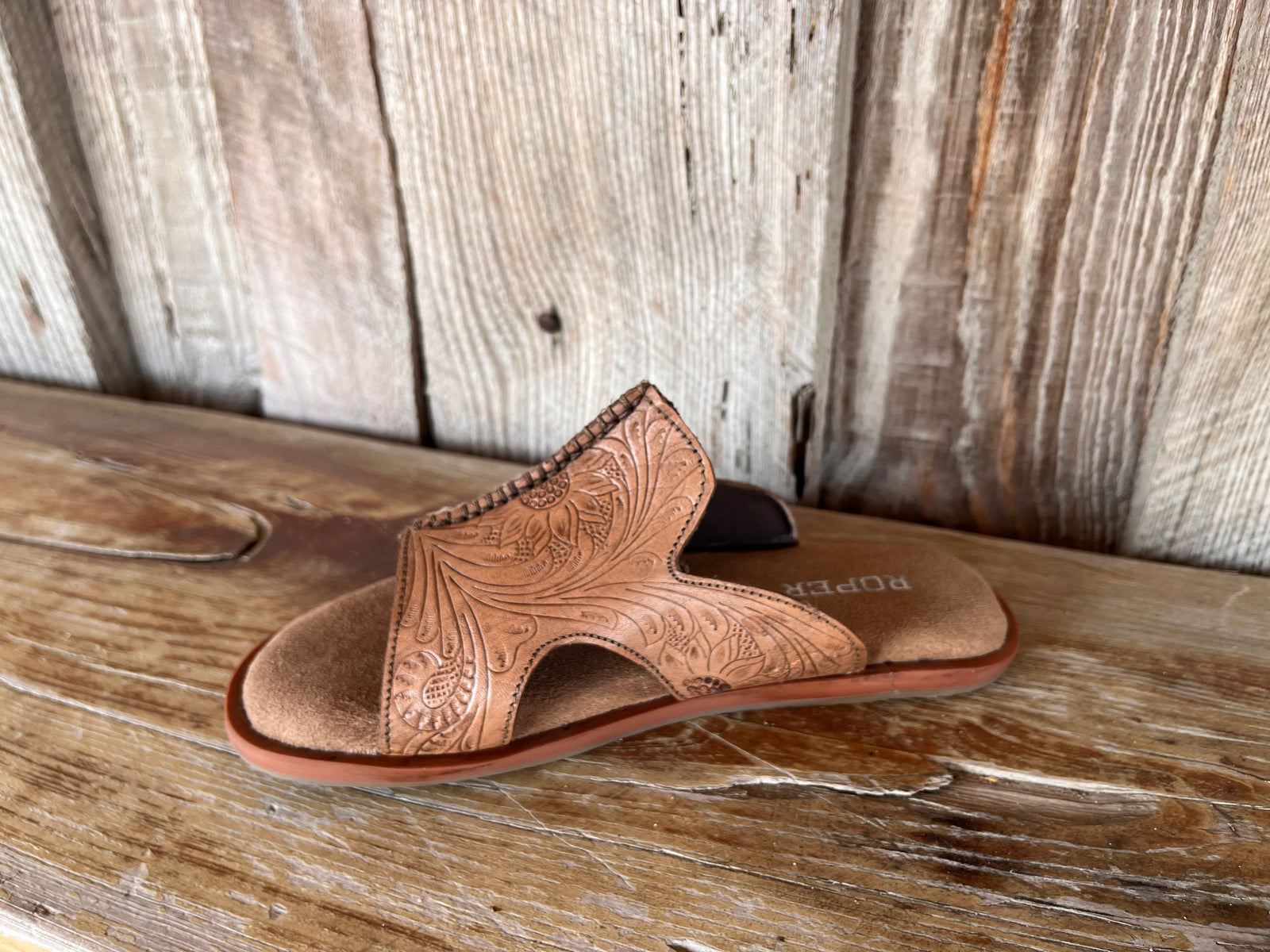Roper Women's Tooled Leather Sandal STYLE 21-0607-3733