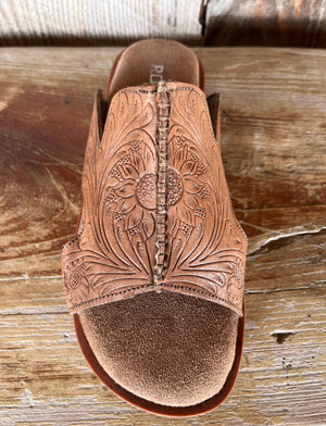 Roper Women's Tooled Leather Sandal STYLE 21-0607-3733