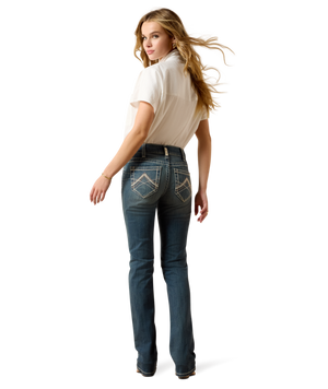 Ariat Women's Mid Rise Straight Leg Jean STYLE 10017217