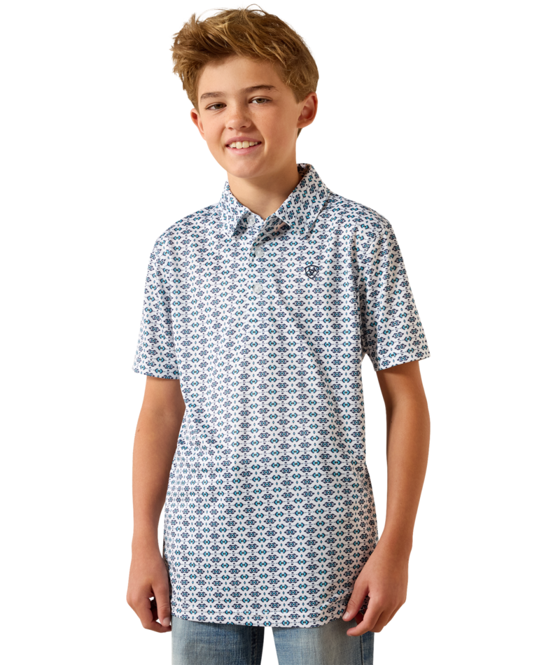 Ariat Boy's Short Sleeve Polo Shirt STYLE 10071206
