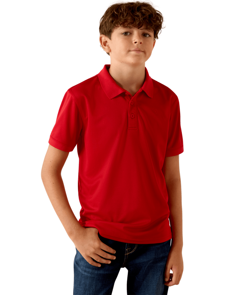 Ariat Boy's Short Sleeve Polo Shirt  STYLE 10071421