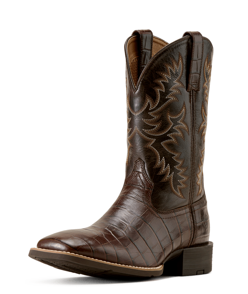 Ariat Men's Crocodile Print Square Toe Boot STYLE 10074167