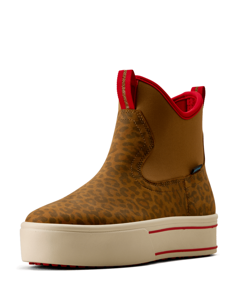 Ariat Women's Waterproof Leopard Print Shrimp Boot STYLE 10080789