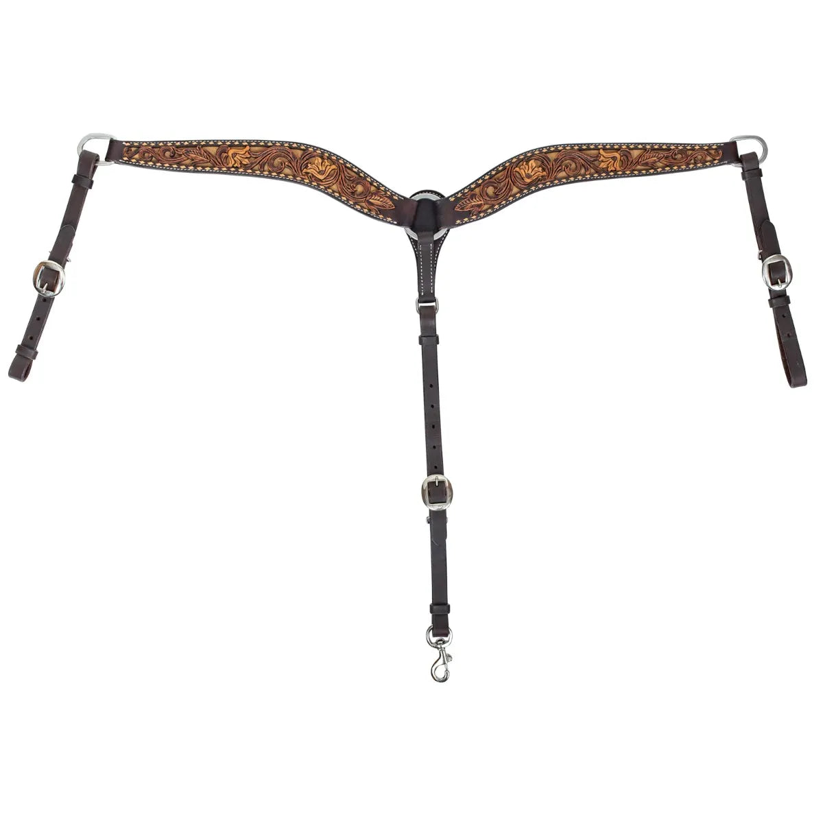 Circle Y Dusty Floral Breast Collar STYLE 1019-23-SV