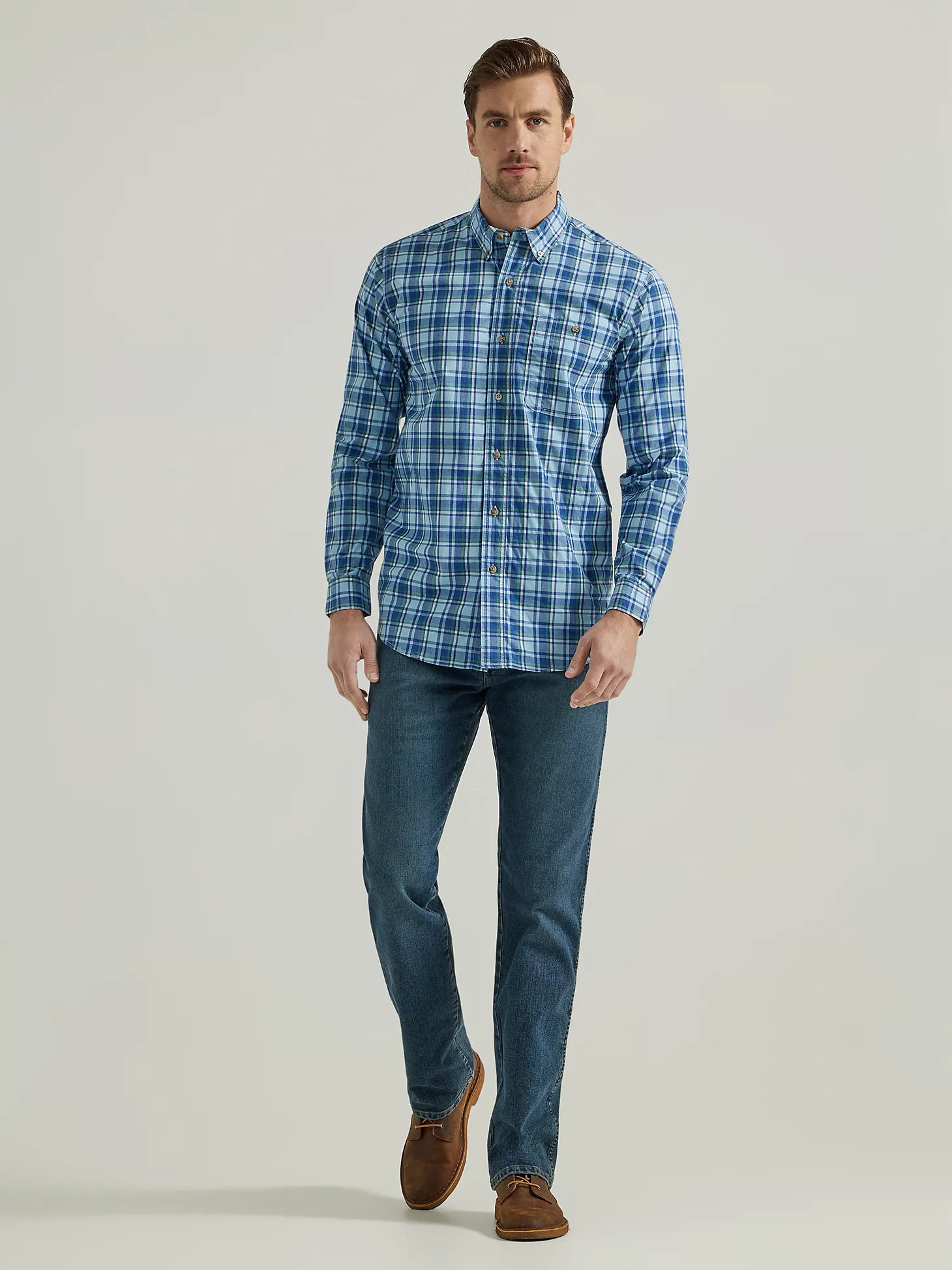 Wrangler Rugged Wear Men's Long Sleeve Shirt STYLE 112336386