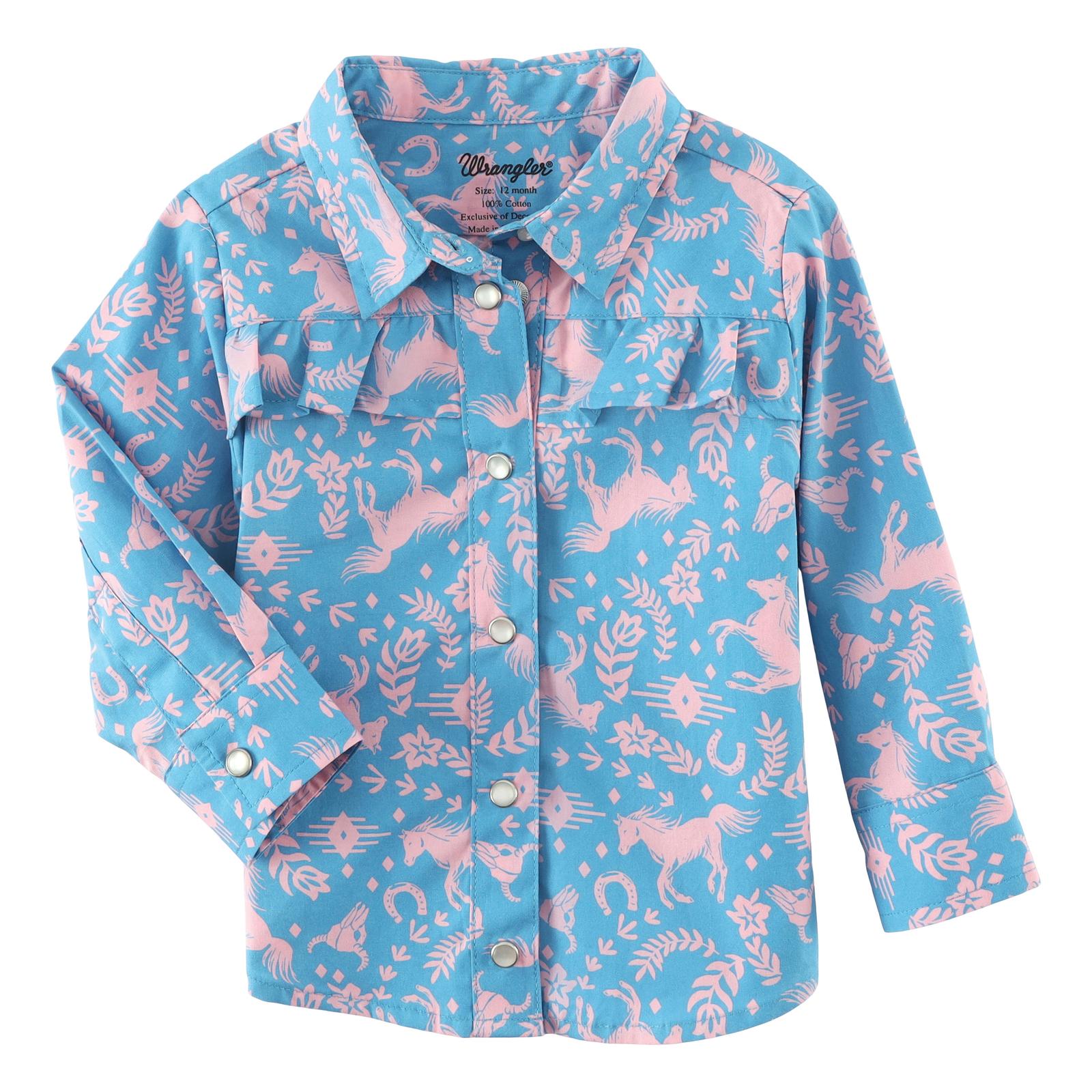 Wrangler Infant/Toddler Girl's Long Sleeve Shirt STYLE 112338544