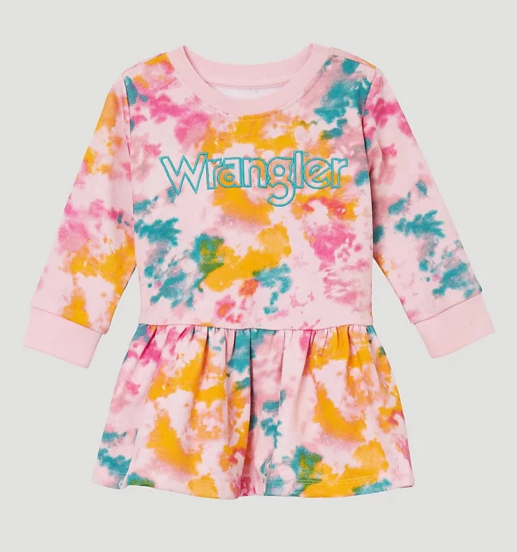 Wrangler Infant/Toddler Girl's Logo Sweatshirt Dress STYLE 112344362