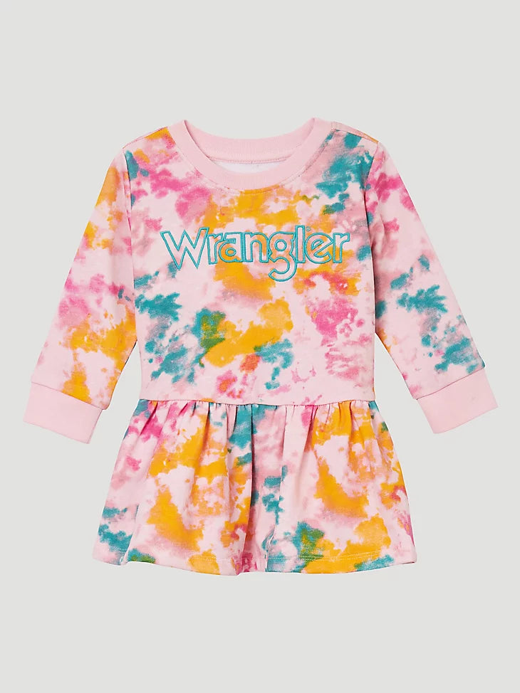 Wrangler Infant/Toddler Girl's Logo Sweatshirt Dress STYLE 112344362