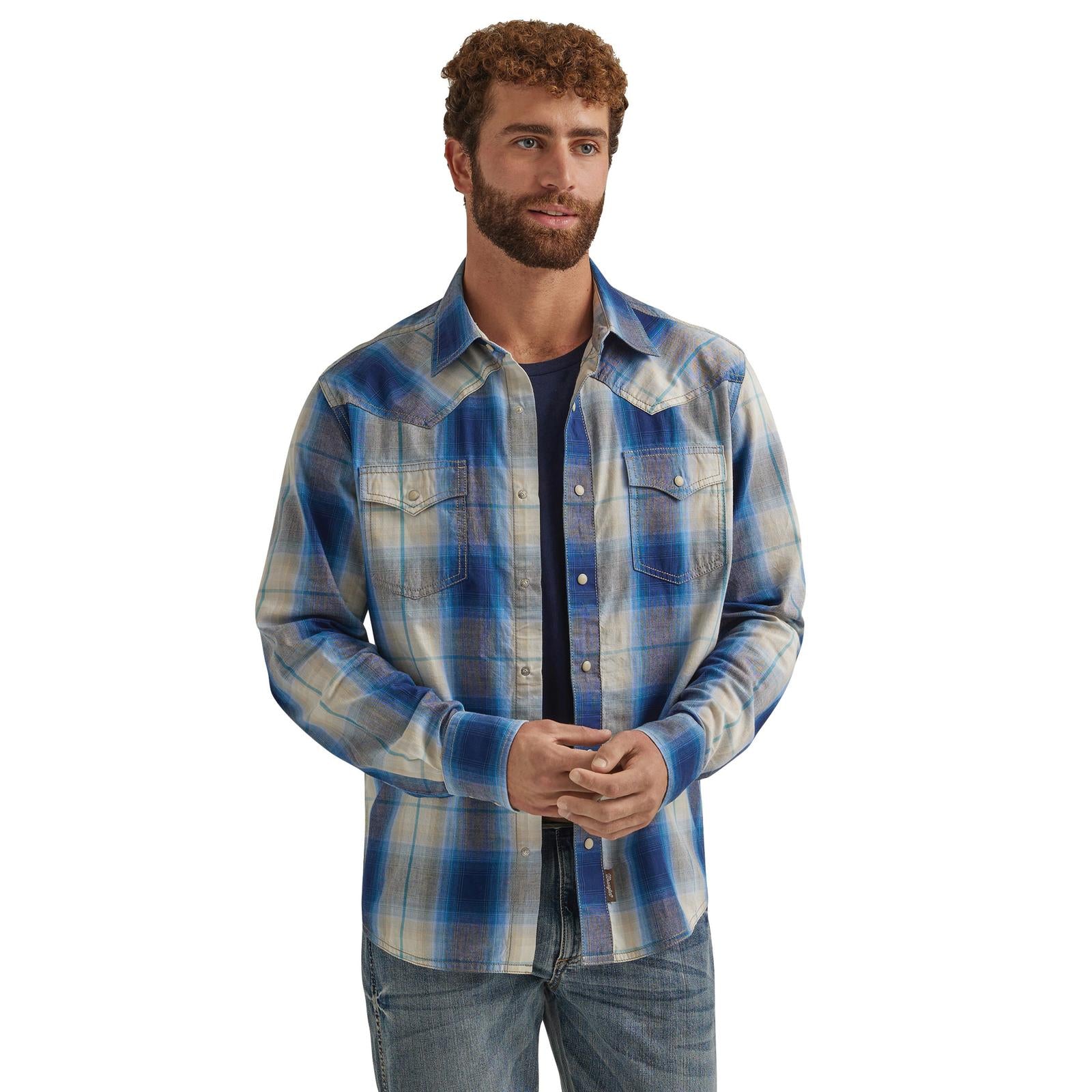 Wrangler Retro Men's Premium Long Sleeve Shirt STYLE 112344559