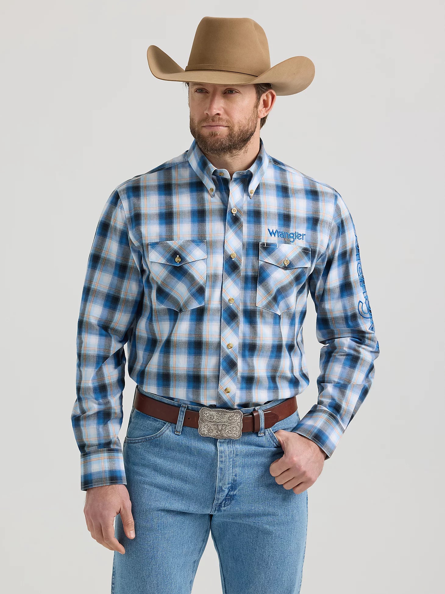 Wrangler Men's Logo Loong Sleeve Shirt STYLE 112352383