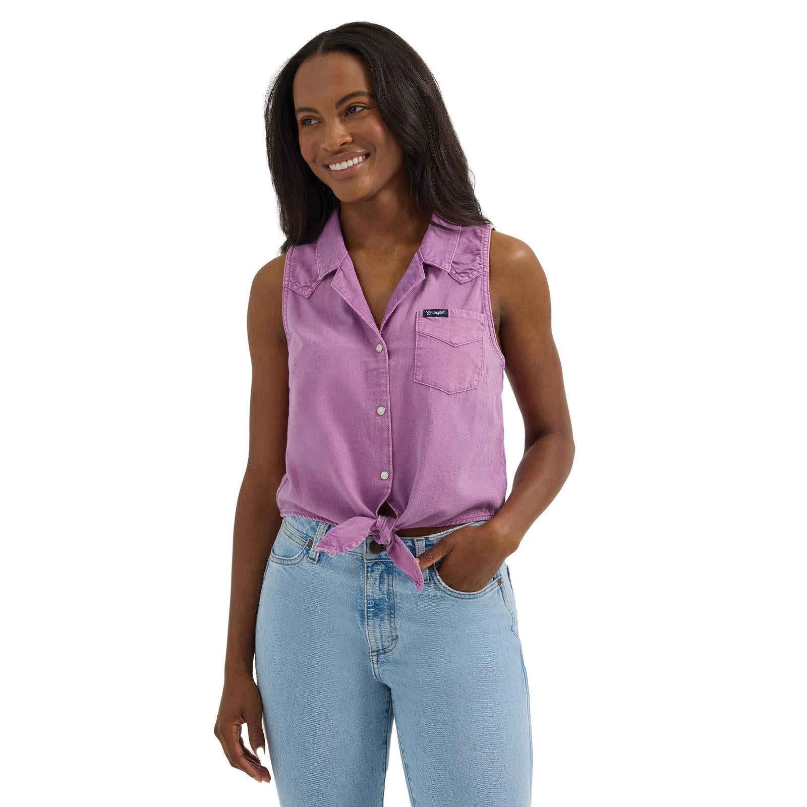 Wrangler Women's Sleeveless Shirt STYLE 112364383