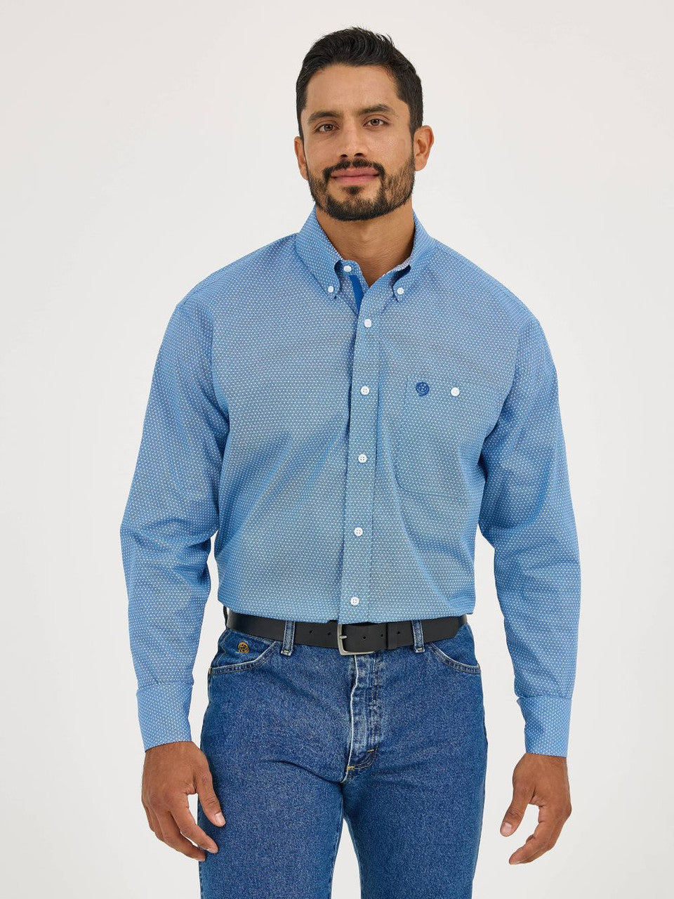 Wrangler George Strait Men's Long Sleeve Shirt STYLE 112365377