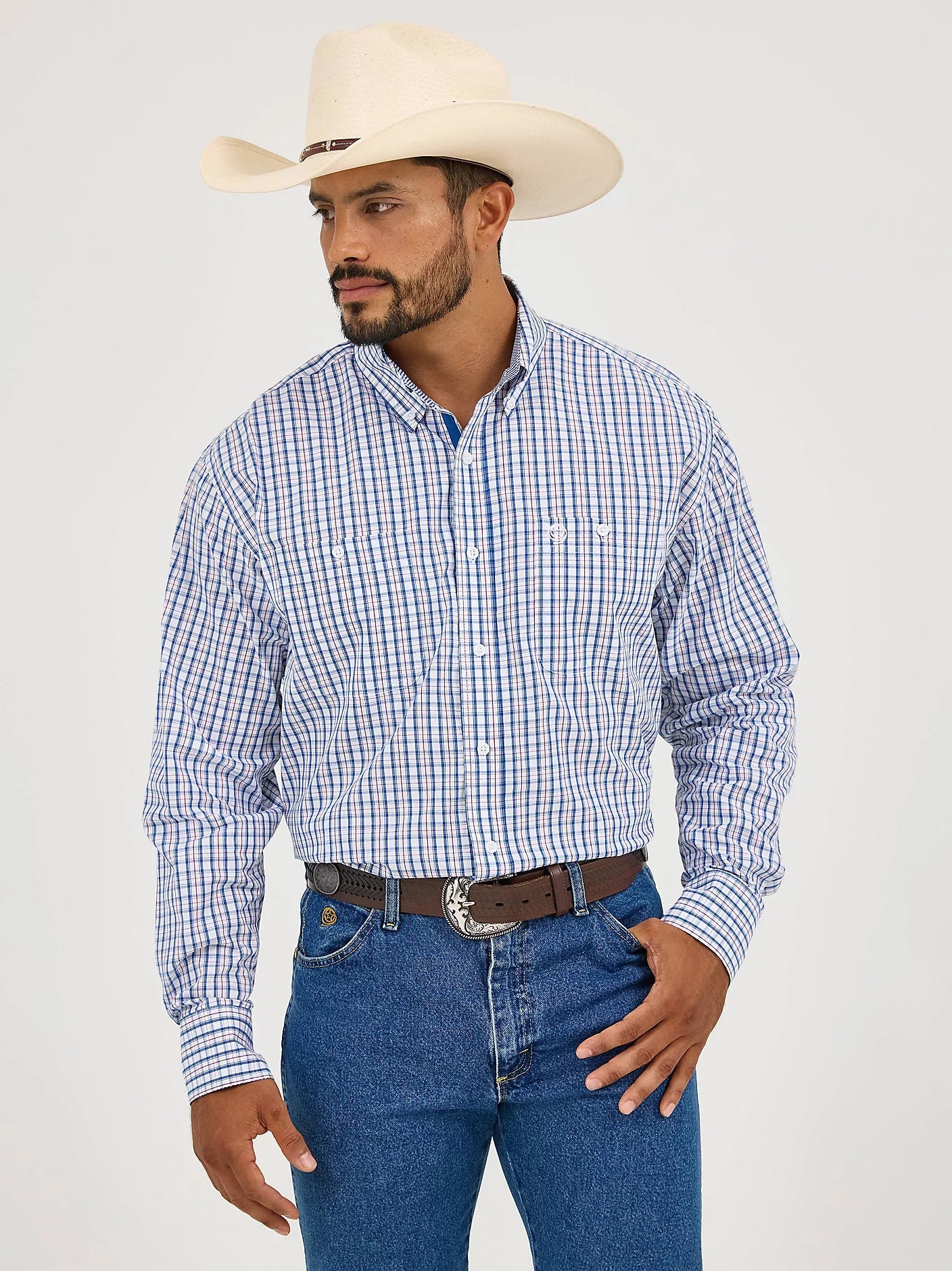 Wrangler George Strait Men's Long Sleeve Shirt STYLE 112365402
