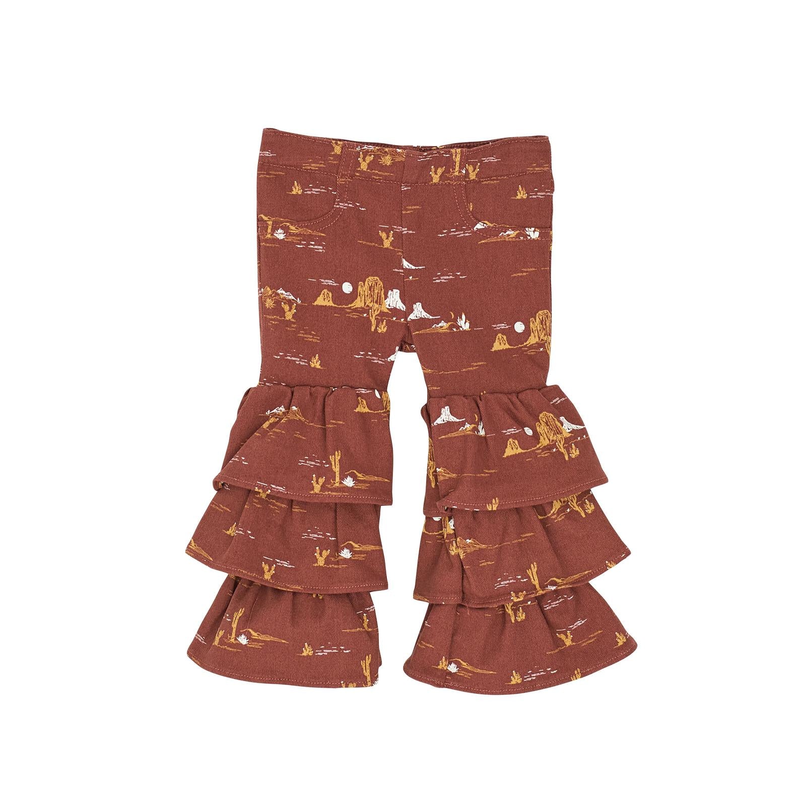 Wrangler Infant/Toddler Girl's Tiered Flare Jean STYLE 112367532