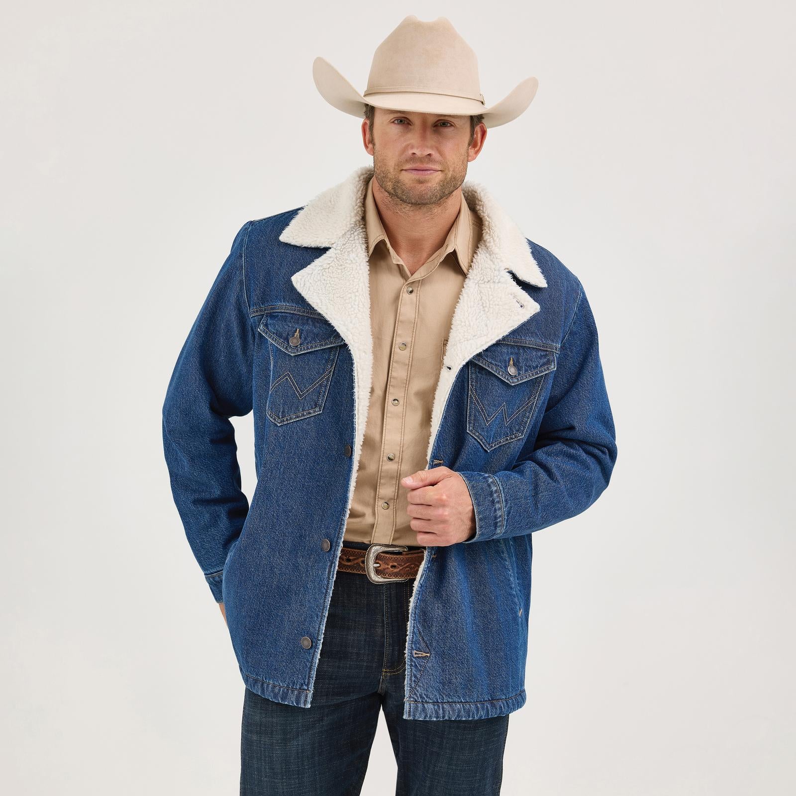 Wrangler Men's Sherpa Lined Jacket STYLE 112367618