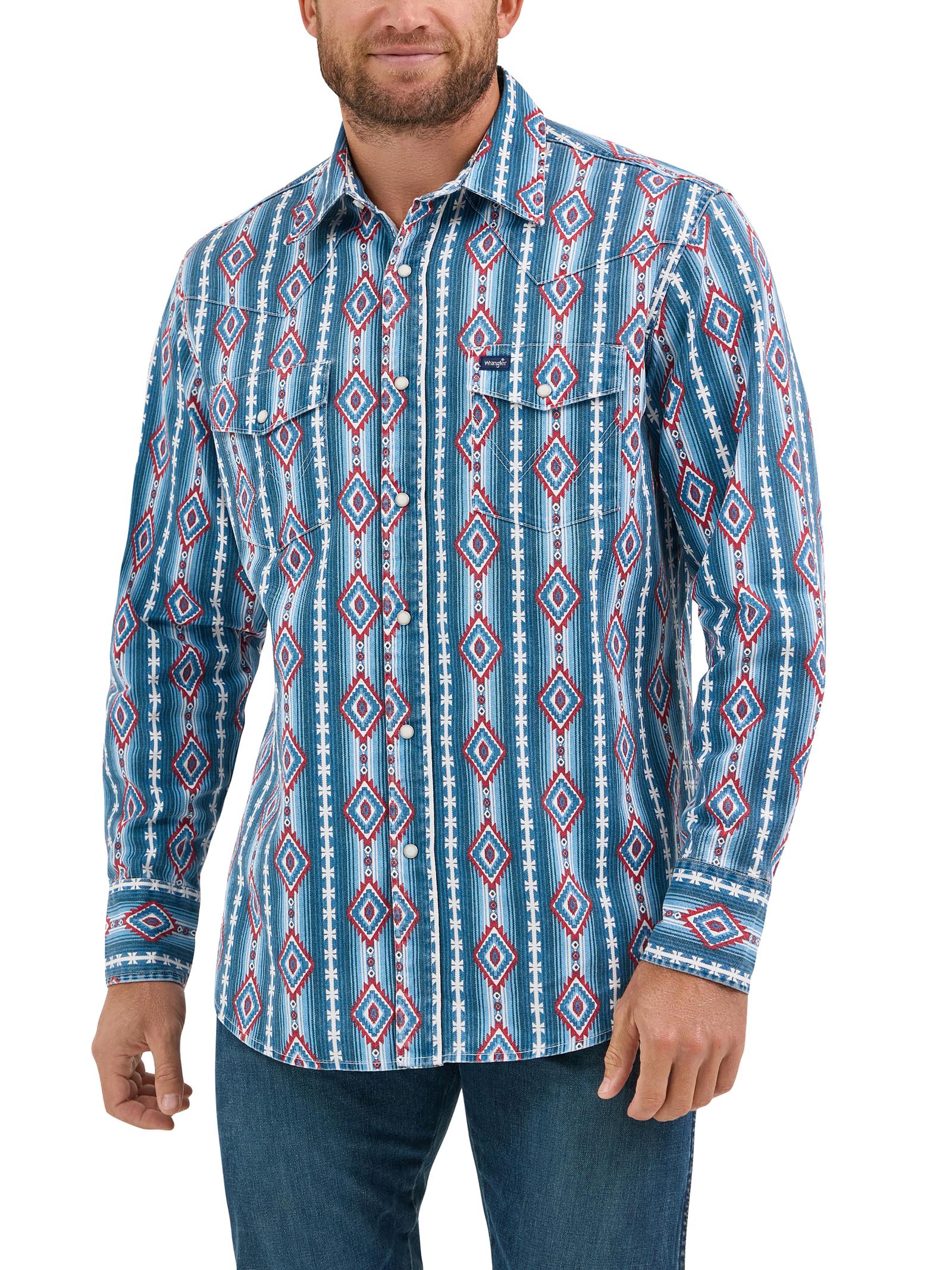 Wrangler Men's Vintage Inspired Long Sleeve Shirt STYLE 112368193