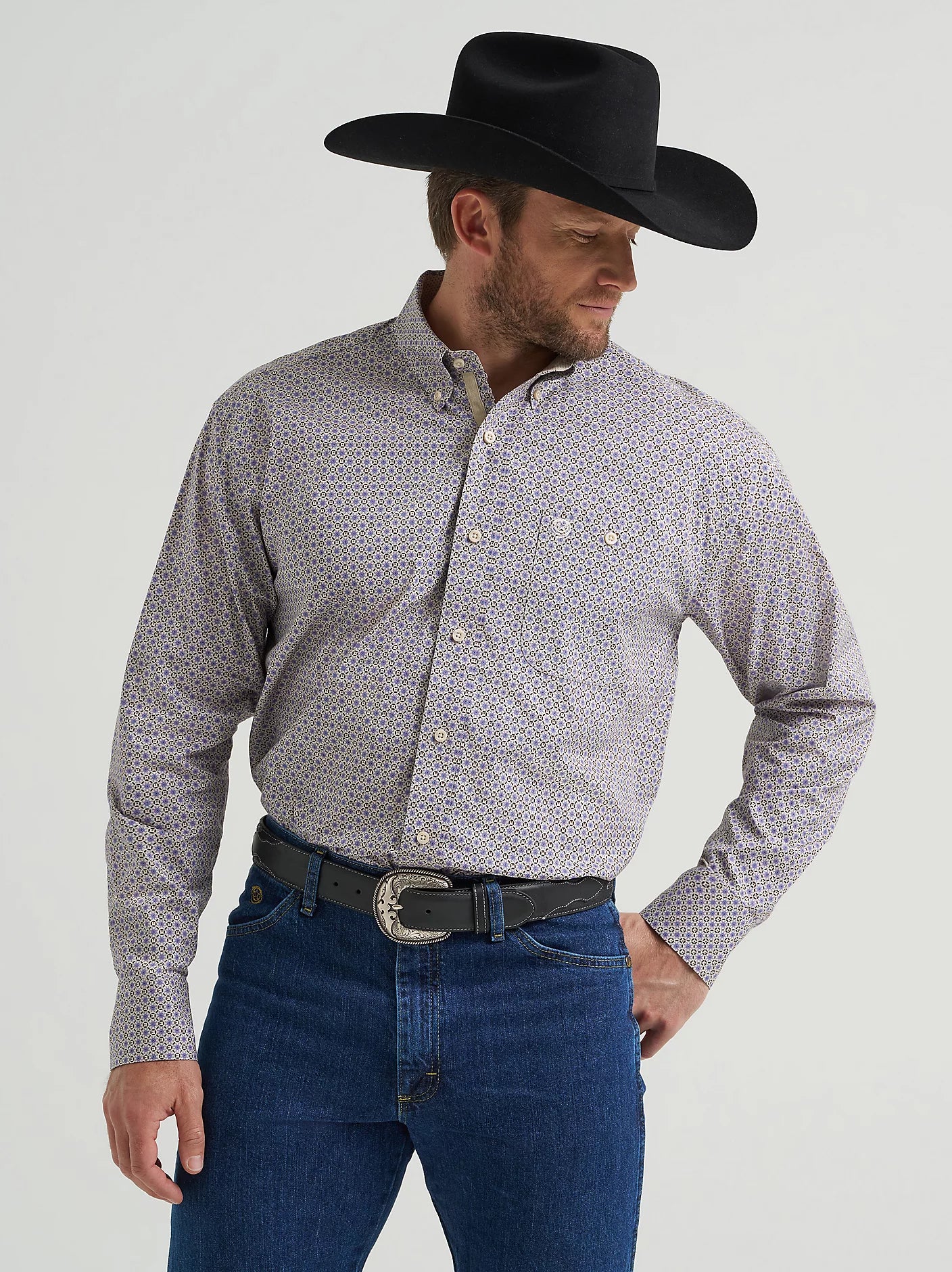 Wrangler George Strait Men's Long Sleeve Shirt STYLE 112369579