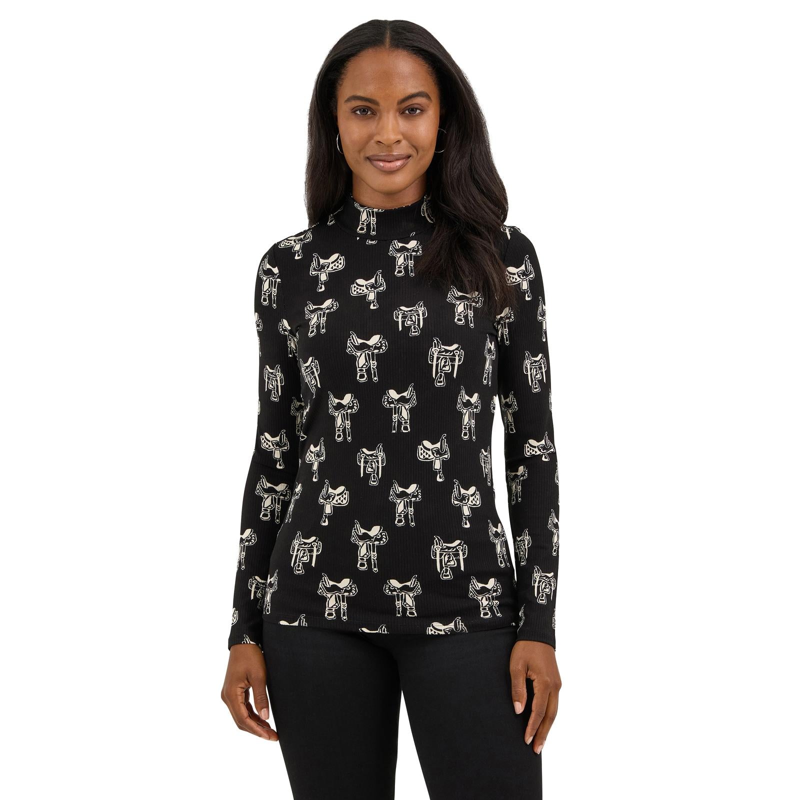 Wrangler Women's  Knit Mock Turtleneck STYLE 112371630