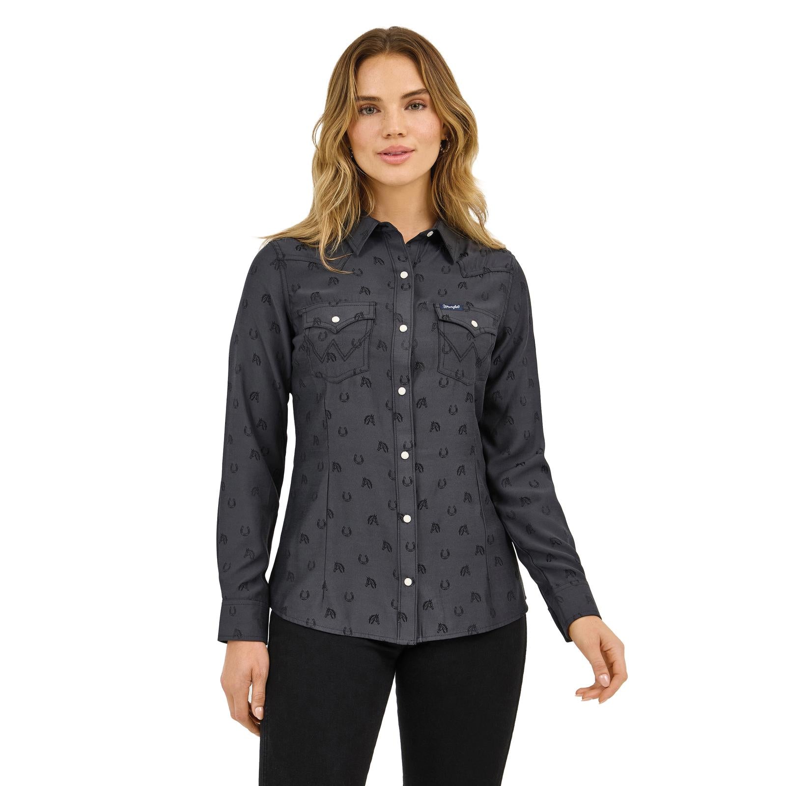Wrangler Retro Women's Long Sleeve Blouse STYLE 112372429