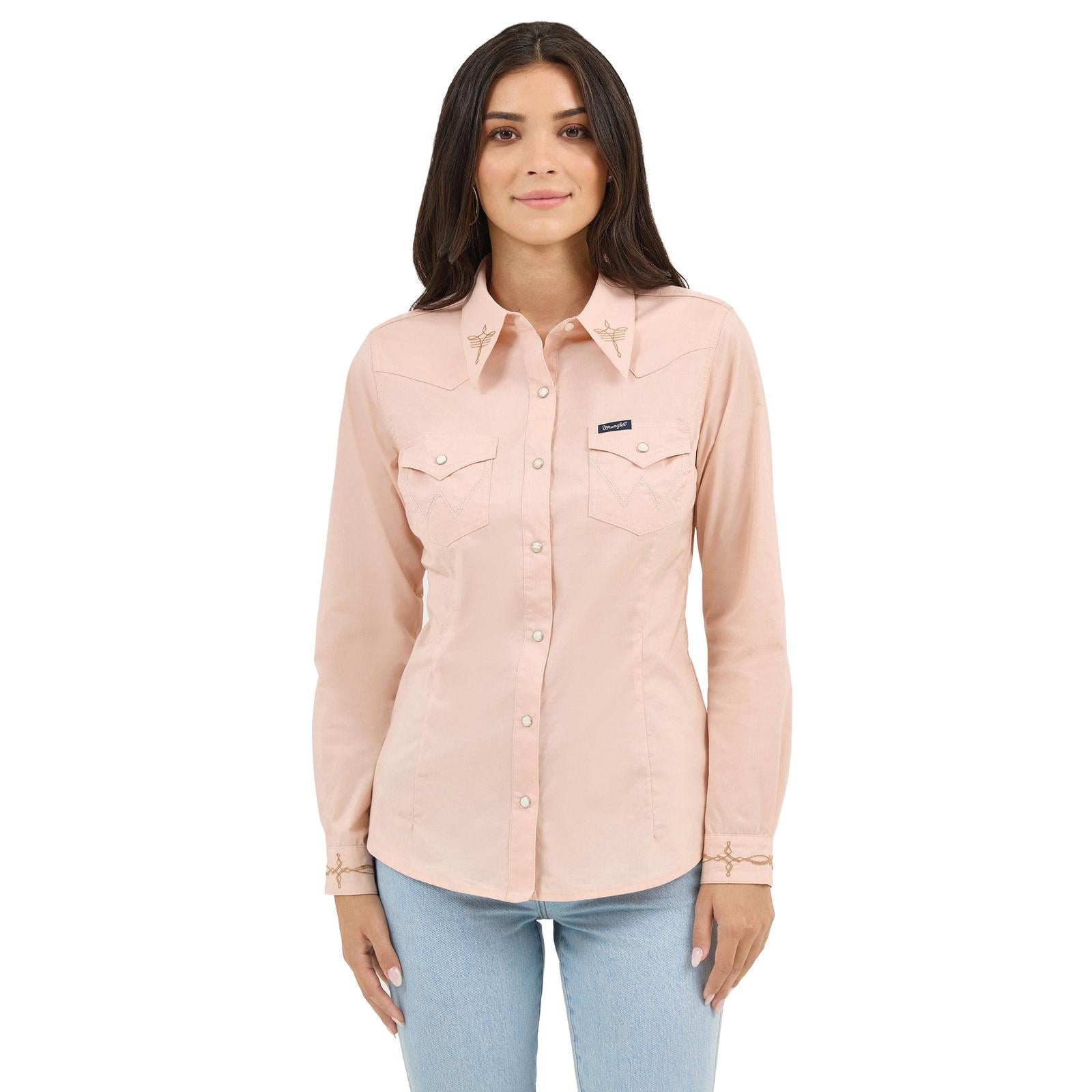 Wrangler Women's Long Sleeve Blouse STYLE 112372603