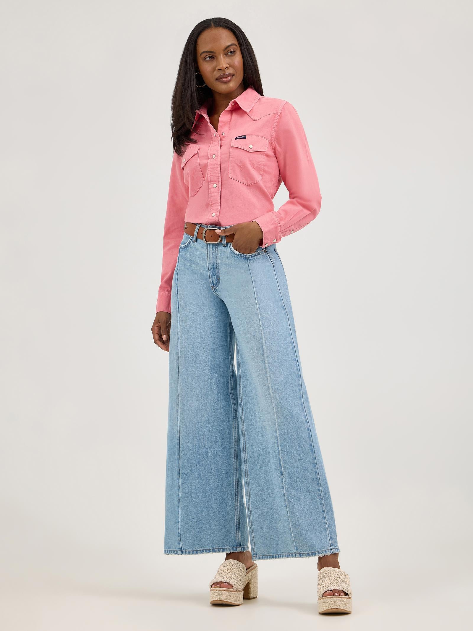 Wrangler Women's Long Sleeve Shirt STYLE 112375182