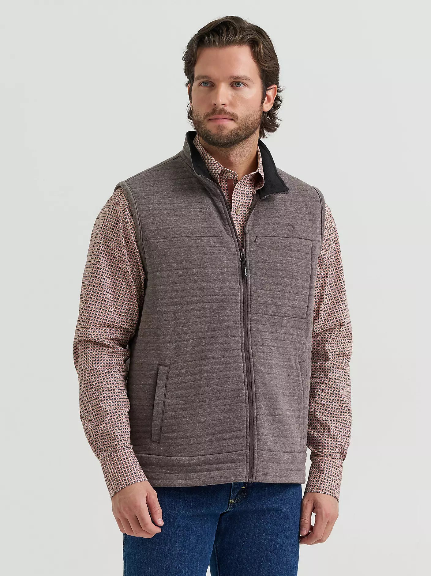 Wrangler George Strait Knit Full Zip Vest STYLE 112381931