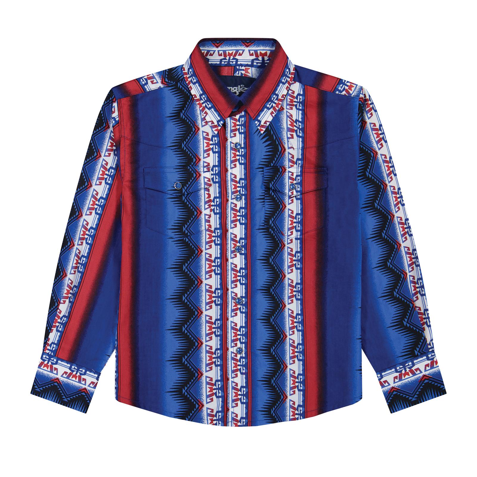 Wrangler Checotah Boy's Long Sleeve Shirt STYLE 112381995