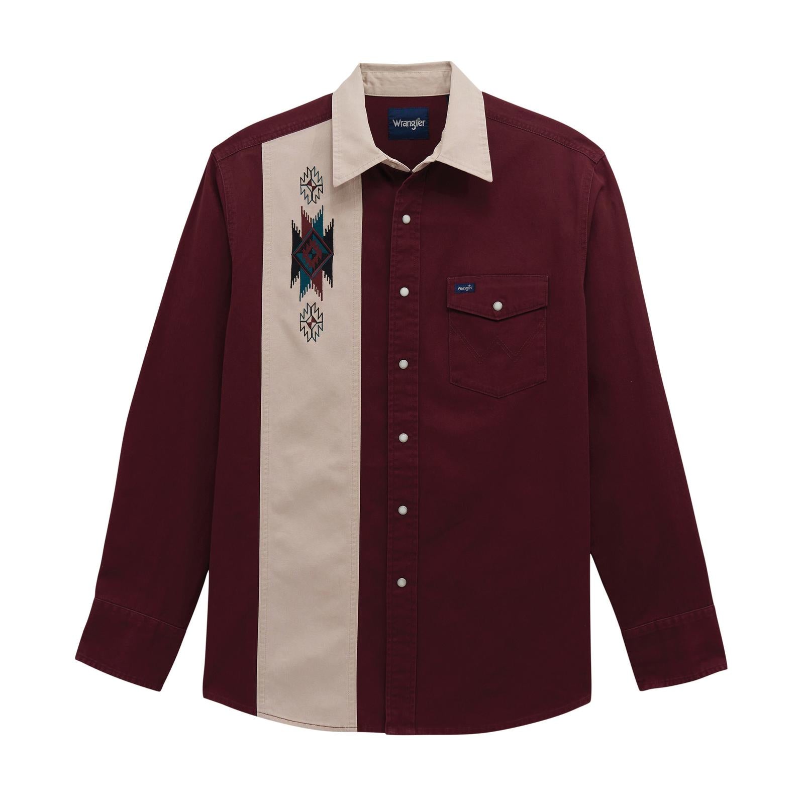Wrangler Men's Vintage Inspired Long Sleeve Shirt STYLE 112382000