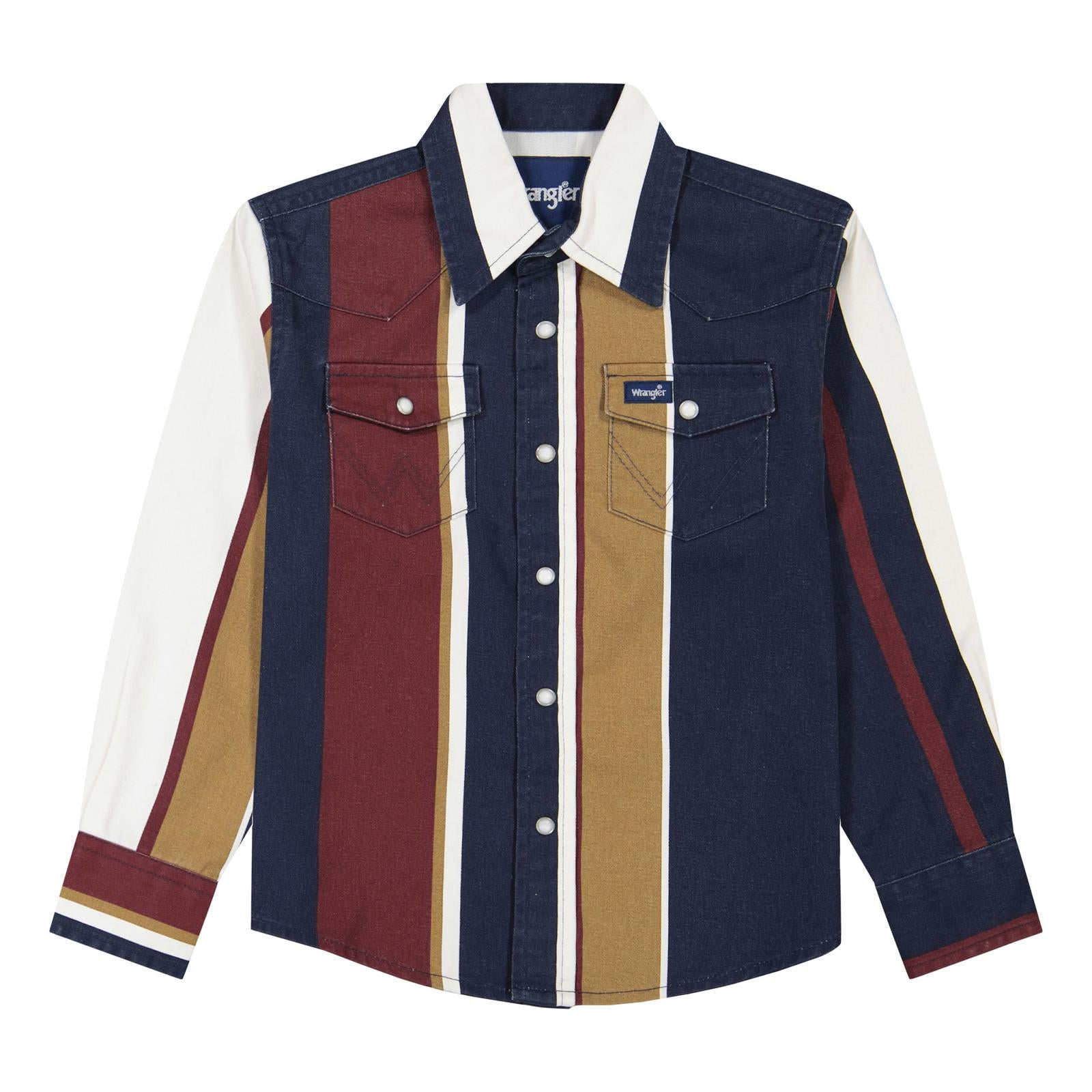 Wrangler Boy's Long Sleeve Brushpopper Shirt STYLE 112382002
