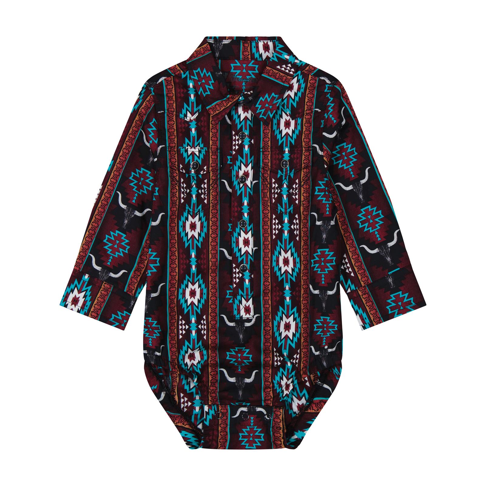 Wrangler Infant/Toddler Boy's Long Sleeve Bodysuit STYLE 112384758