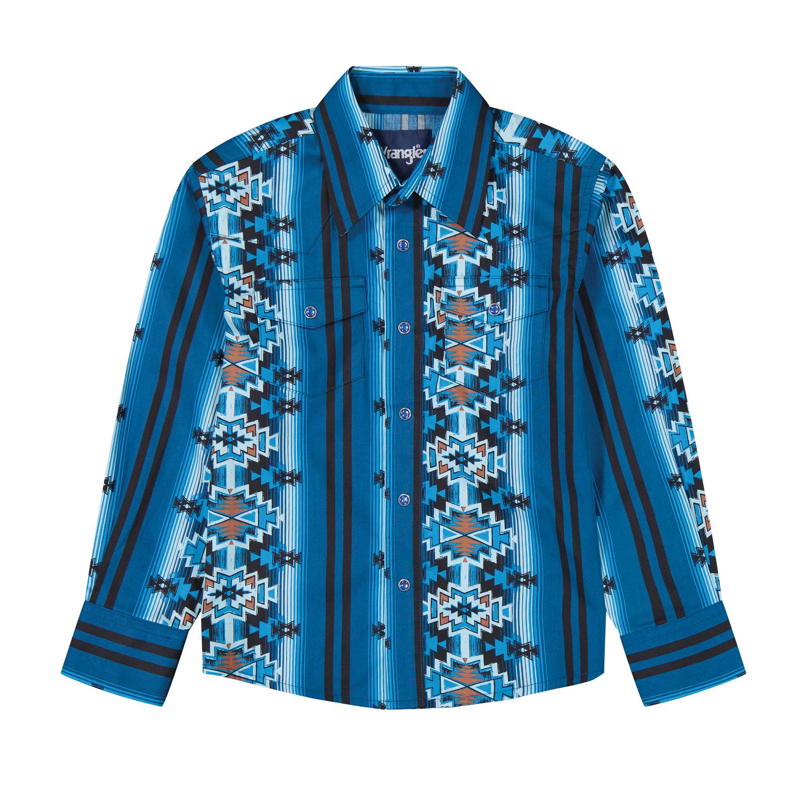 Wrangler Checotah  Boy's Long Sleeve Shirt STYLE 112385822