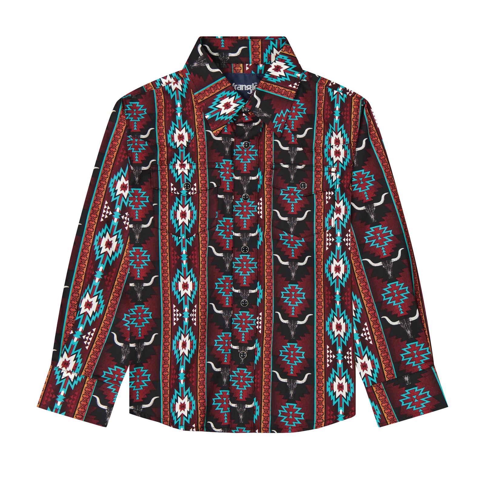 Wrangler Checotah Boy's Long Sleeve Shirt STYLE 112385916