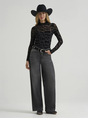 Wrangler Women's Mock Neck Top STYLE 112385967