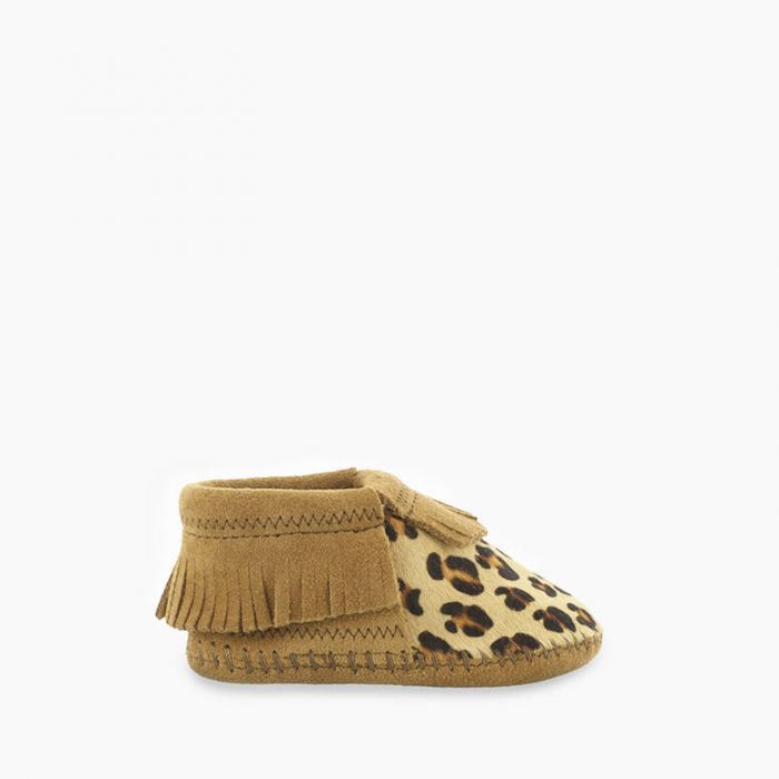 Minnetonka Infant Leopard Print Moccasins STYLE 1179