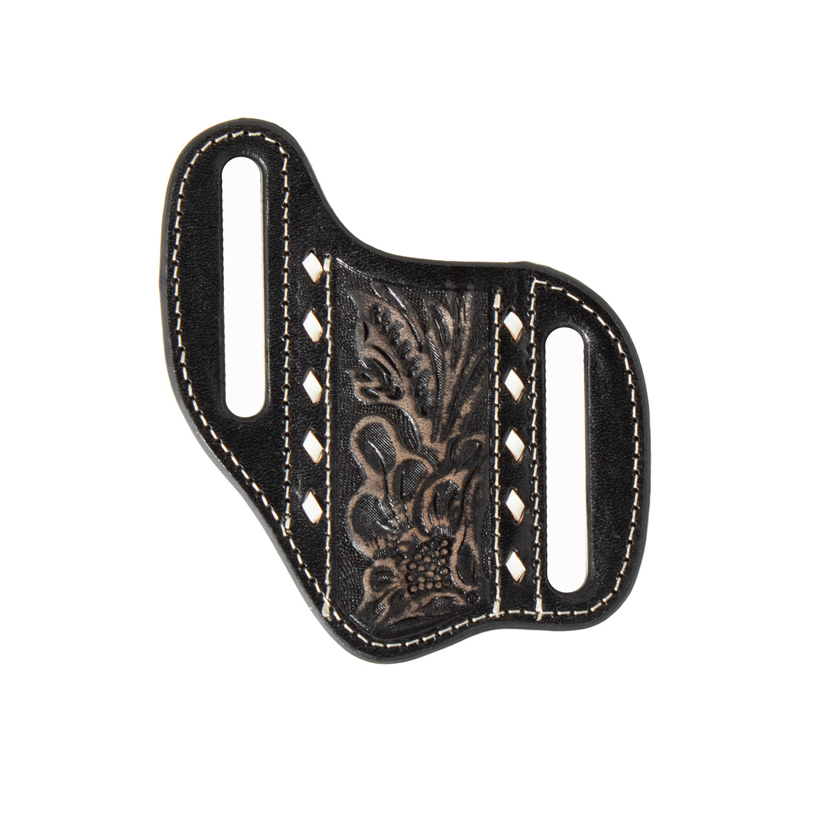 Nocona Knife Sheath Floral Embossed Black STYLE 1806801