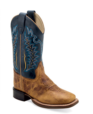 Old West Children's Square Toe Boot STYLE 1960C