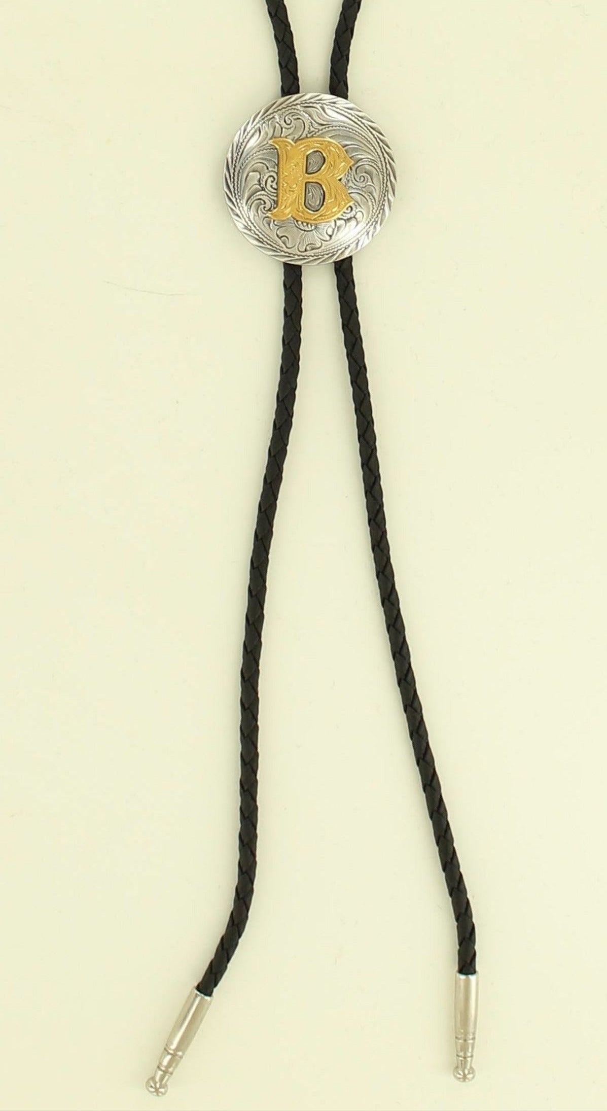 Double S Initial Bolo Tie STYLE 22164