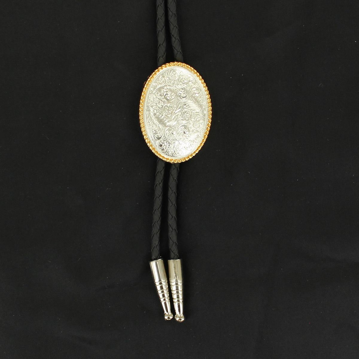 Double S Western Engraved Bolo Tie STYLE 22267