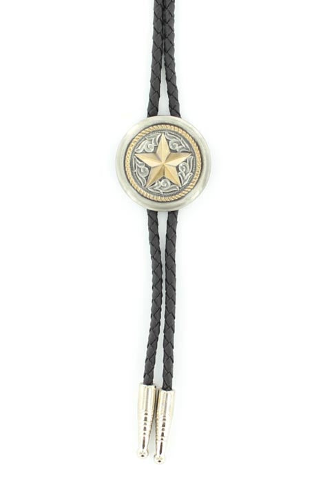 Double S Round Bolo Tie STYLE 22611