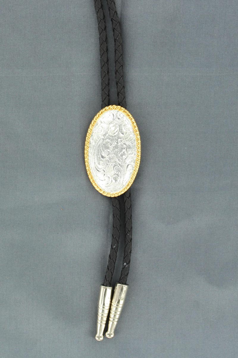 Engraved Oval Bolo STYLE 22802