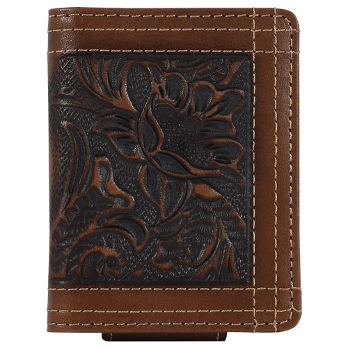 Justin by Trenditions Men's Tooled Bifold Wallet STYLE 24152565M4