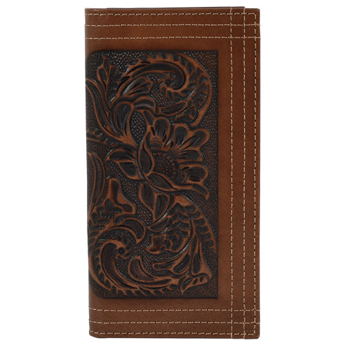 Justin by Trenditions Men's Tooled Leather Rodeo Wallet STYLE 24152767W4