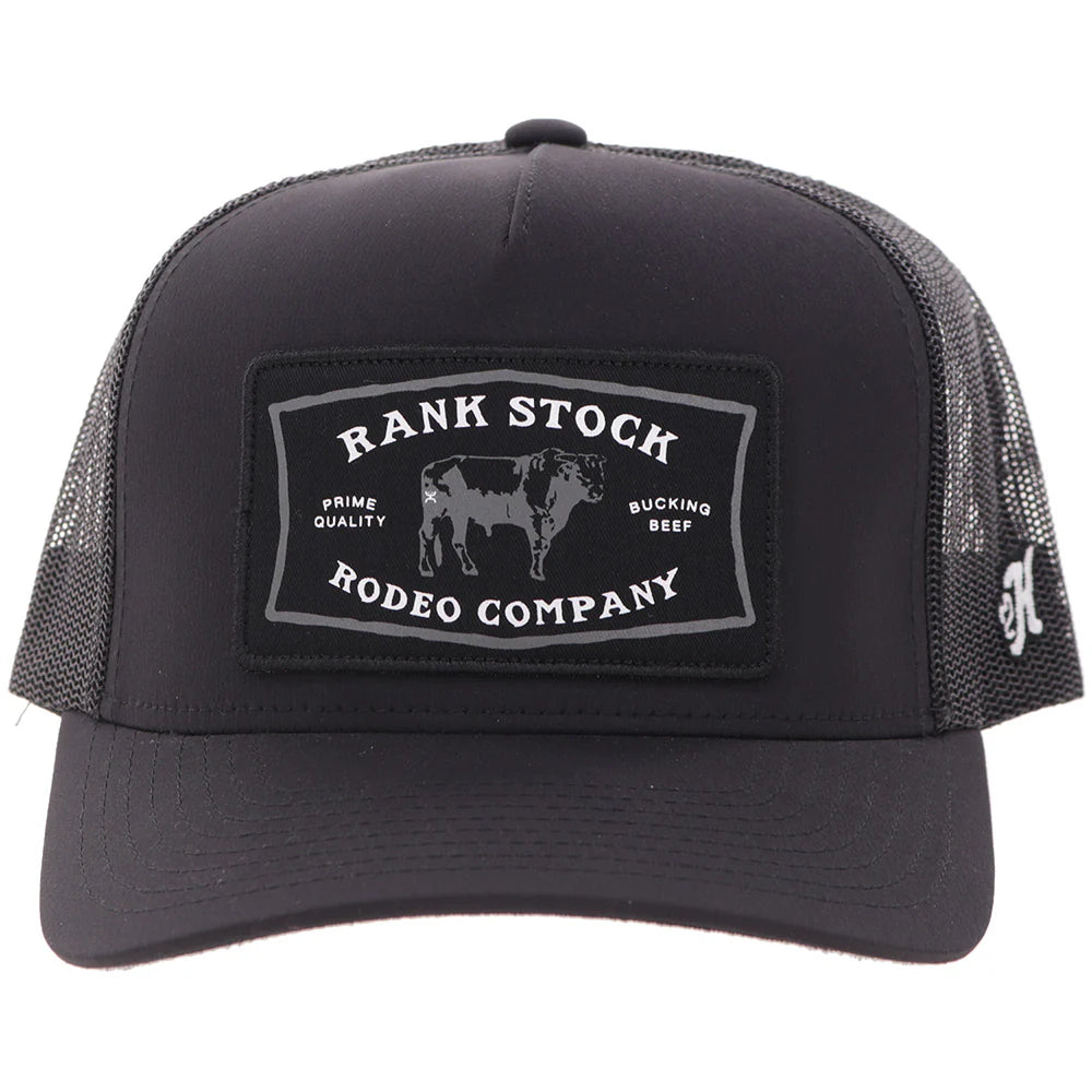 Hooey Rank Stock Black Cap STYLE 2661T-BK
