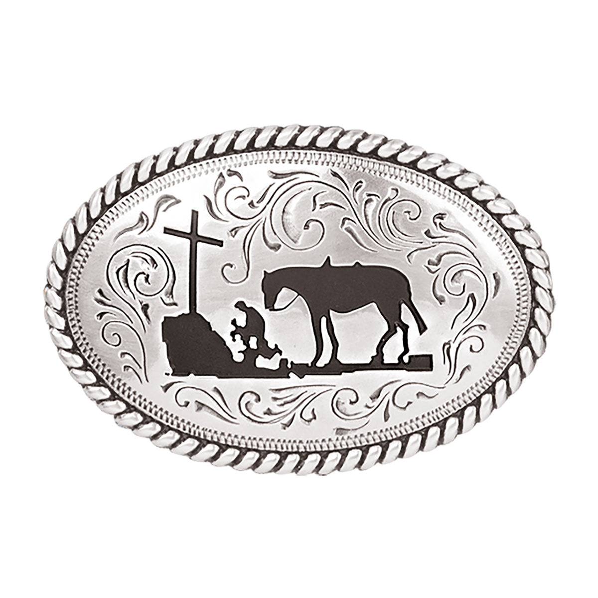 Nocona Youth Cowboy Prayer Buckle STYLE 37382