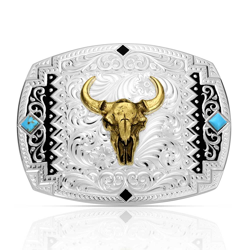 Montana Silversmiths Buffalo Skull Buckle STYLE 56100-1015