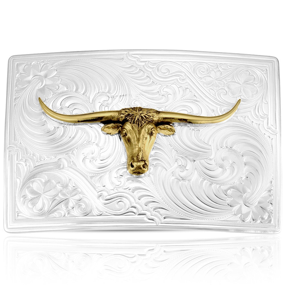 Montana Silversmiths Longhorn Buckle STYLE 59100-767M