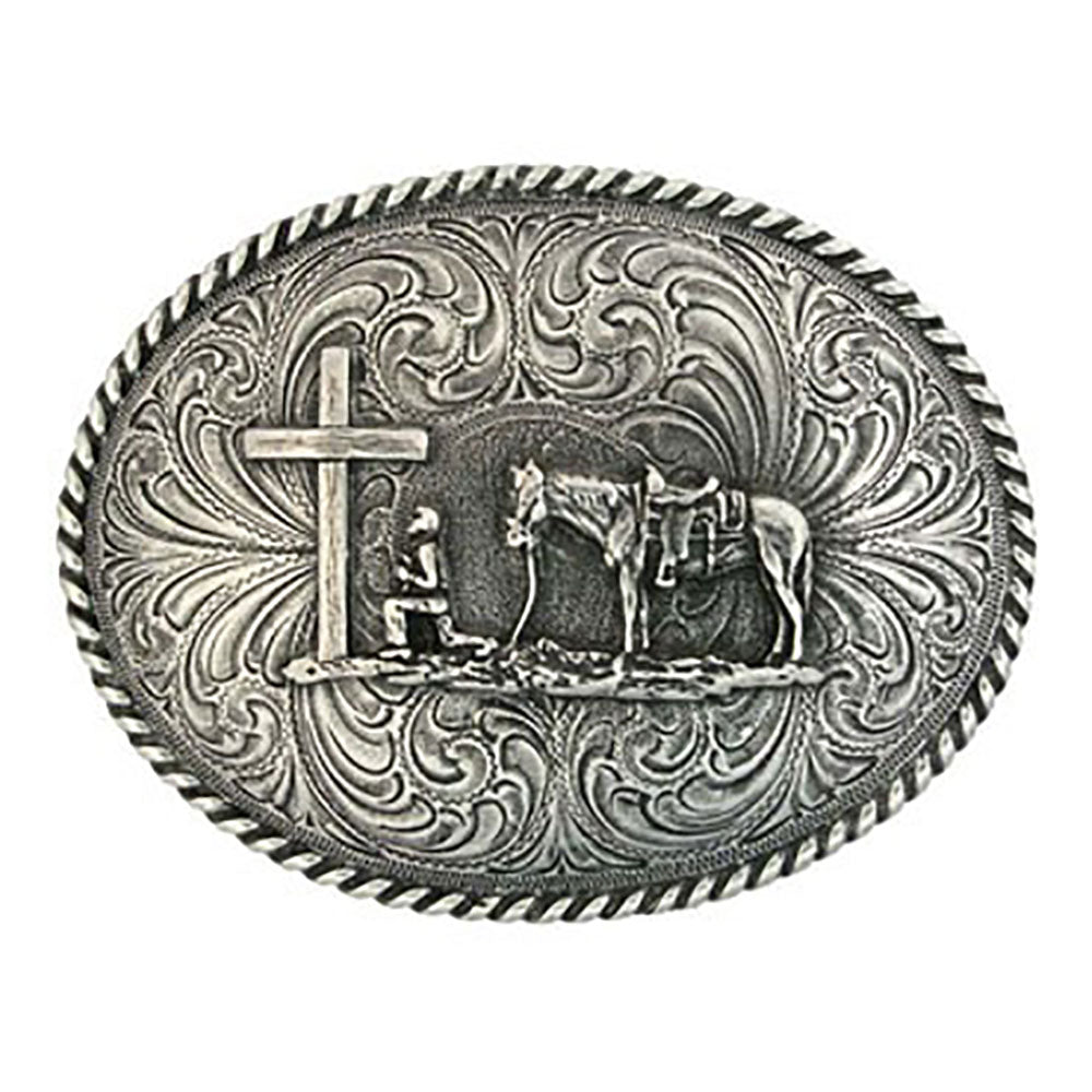 Montana Silversmiths Christian Cowboy Attitude Belt Buckle STYLE 61304