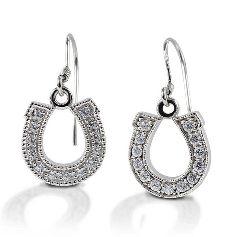 Kelly Herd Dangle Horseshoe Earrings STYLE 9I